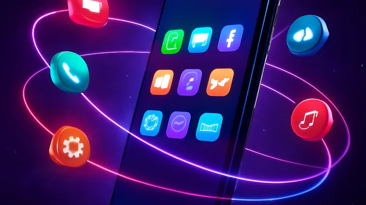 TKPK COM - Sleek smartphone floating in space TKPK COM Sleek smartphone floating in space